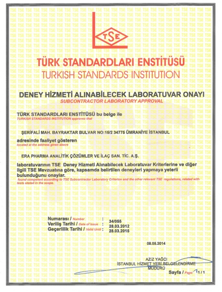 Kalite sistemimiz tescillendi: TS EN 17025 onaylı laboratuvar sertifikası aldık