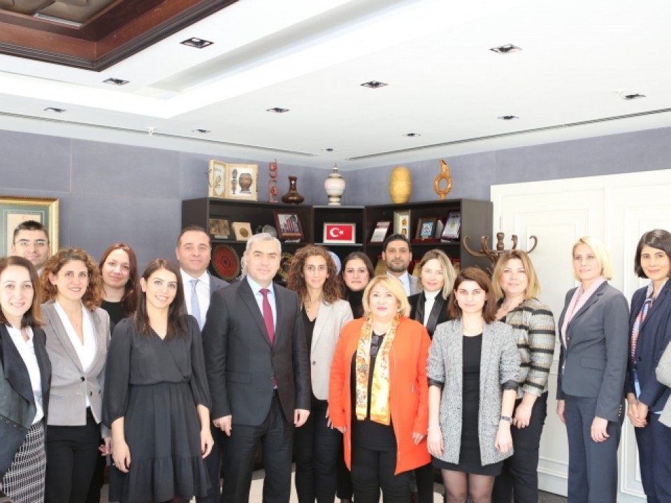 Türkiye Tıbbı Cihaz ve İlaç Kurumu Başkanı Sayın Hakkı Gürsöz makamında ziyaret (18.02.2020)